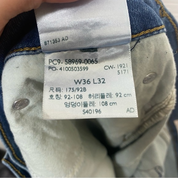 Levi’s S47Regular Taper Jeans 36x32 - Picture 8 of 9